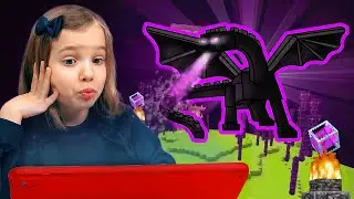 Побеждаем Эндер Дракона в Minecraft