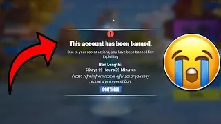 How to get BANNED on Fortnite...