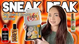 SNEAK PEAK! | LUSH Fresh & Flowers JULY Unboxing! | Karma Edition!