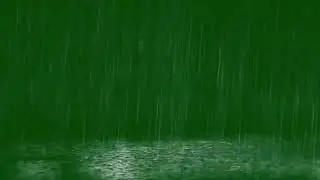 10 minute rainfall green screen with rain sounds