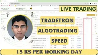 TRADETRON ALGO SPEED || TRADETRON ALGO TRADING LIVE || TRADETRON LIVE DEPLOYMENT