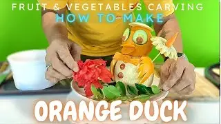 How to Make a Melon Orange Duck Carving