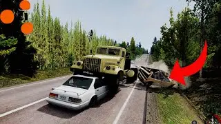 OLD SOVIET KRAZ TRUCK  I BeamNG Drive  ( MSC MAP ALIVIESKA )