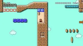 Platforming High Up in the Sky by ☆Cöökiɛs★ 🍄Super Mario Maker 2 ✹Switch✹ No Commentary #csv