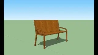 how to make park bench in sketchup 2016.