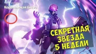 Fortnite Secret star (BP level) week 5 season 9 + Cheat Sheet