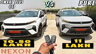 2024 Tata NEXON Smart Plus(S)💪🔥VS🔥PURE💪Value For Money?Full Comparison_Auto Xpert