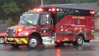 Alexandria Fire Department Ambulance 207 Responding