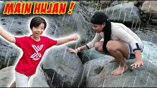 PLAYING IN THE RAIN & PLAYING IN THE WATER BY THE RIVER!! Funny Vlog | CnX Adventurers