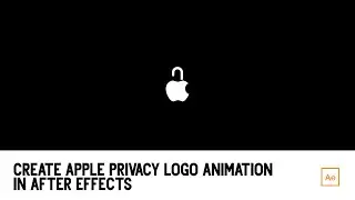 Create Apple Privacy Logo Animation In Cinema4D & After Effects