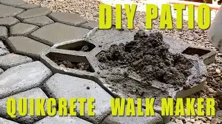 DIY Patio Using Quikcrete Walk Maker