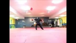 360 Spinning Heel Kick practice
