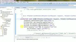servlet programming for page navigation