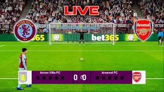 🔴[LIVE PENALTIES] Aston Villa vs Arsenal Premier League 24/25 Full Match - Video Game Simulation