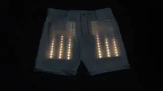 new Shorts, LED flash funky tonight ;)  Light up costume LED Clothing Dancer shorts costume