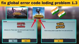 fix Login problem | restart your device try again | sever is busy error code | ping high | solve 1.3