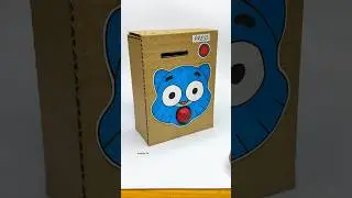 Gumball Candy Dispenser Vending Machine DIY - From Cardboard Easy #youtubeshorts #dispenser
