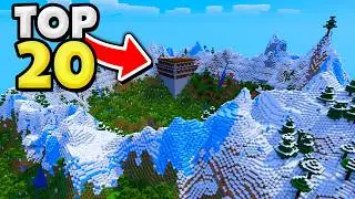 TOP 20 Best New MINECRAFT MOUNTAIN SEEDS! (1.21 Java & Bedrock)