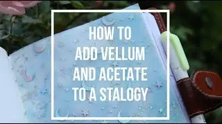Adding vellum and acetate to a Stalogy: How to TIP IN