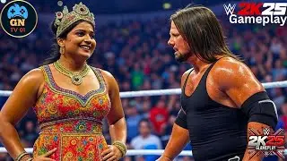 Indian Kajal Aggarwall vs. AJ Styles The Best Intergender Match in WWE History |WWE October 30, 2024