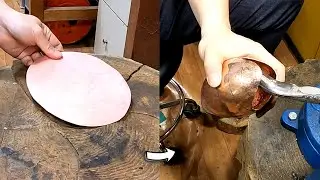망치작업 - 비늘 문양/hammering - squama pattern(ASMR)