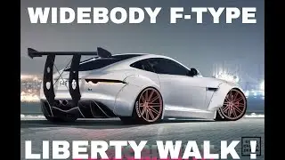 LIBERTY WALK JAGUAR F TYPE! photoshop virtual tuning | widebody