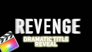 TITLE REVEAL FINAL CUT PRO! Quick way to up your video, How to add your desired effect!