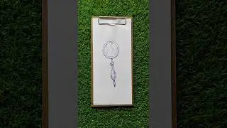 How to draw Vintage Hand mirror drawing step by step tutorial | Hand mirror drawing