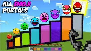 nether portal with different emoji in Minecraft be like