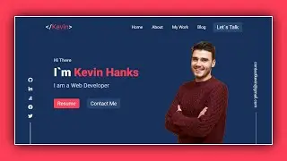 Personal Portfolio Website using HTML and CSS | Portfolio Website HTML CSS