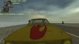 Gasmask Citizen revs up his car and proceeds to run over 3 men