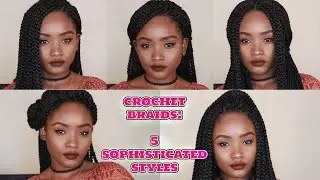 5 SOPHISTICATED BUT SIMPLE STYLES::|| FREETRESS CROCHET BOX BRAIDS || KEMIIXO