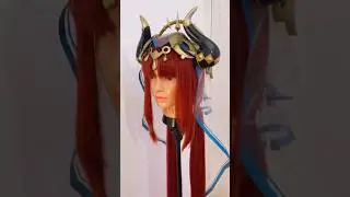 Making Nilou’s horns! | Pt. 4 #genshinimpact #cosplay