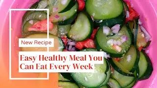 HOW TO PREPARE CUCUMBER SALAD. //Eat healthy// Kenyan YouTuber.