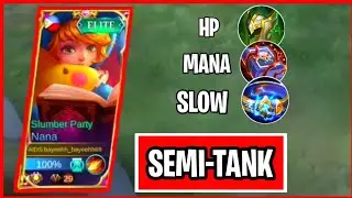 SEMI-TANK NANA | SUPPORT EMBLEM | Nana Gameplay | MLBB