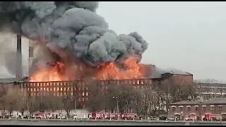Пожар ранга №5 в Невском районе