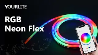 YOURLITE RGB Neon Flex Lights – Neon Home Decor | Intelligent Control | Music Sync | Color Racing