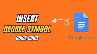 How to Insert a Degree Symbol in Google Docs (2026) — Quick & Easy