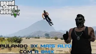 GTA ONLINE PS4 - TUTORIAL - COMO PULAR 3X MAIS ALTO COM A BMX (Frame Bounce)