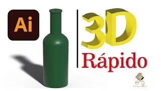 Como CREAR Objeto 3D RAPIDO en Adobe ILLUSTRATOR 2022