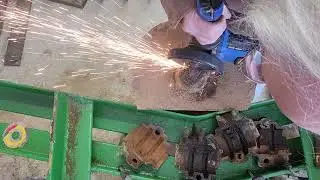 Remove disc harrow axle nut