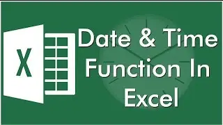 Date & Time Insert In Excel | How To Enter Current Date In Excel 