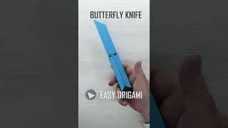 HOW TO MAKE A PAPER BUTTERFLY KNIFE  