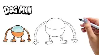 How to draw 80-HD Hexotron Droidformigon from DOG MAN Easy Step by Step