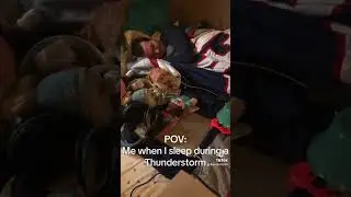 This is clearly my biggest fear ever. #pov #thunderstorm #jumpscare #sleeping #fyp #tiktok #foryou