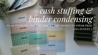 Cash stuffing and binder condensing | August 5, 2025