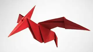 Easy tutorial How to make origami pterosaur