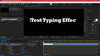 After effects |Text typing effect tutorial🔤 | 