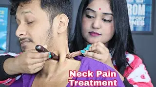 Neck Pain Relief Massage  | Remove Heavy Pain After This Massage | Wooden Sticks Healing Therapy