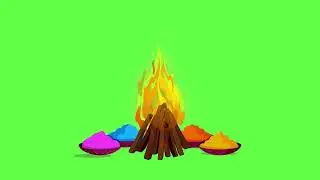 Holika Dahan Green Screen Video Copyright Free